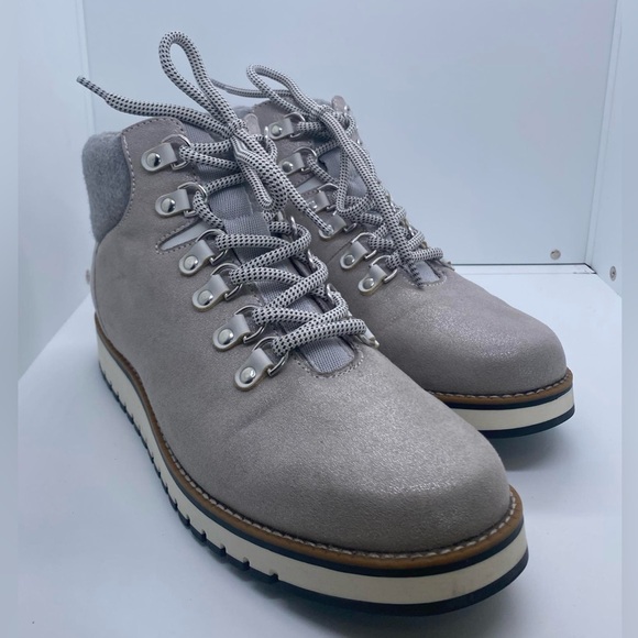 White Mountain Shoes - White Mountain Clifton Grey Ankle Boots Size 9.5
